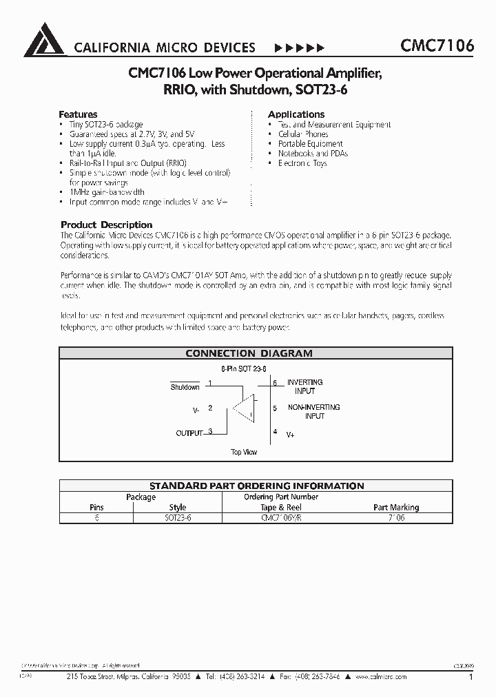 CMC7106Y_392454.PDF Datasheet