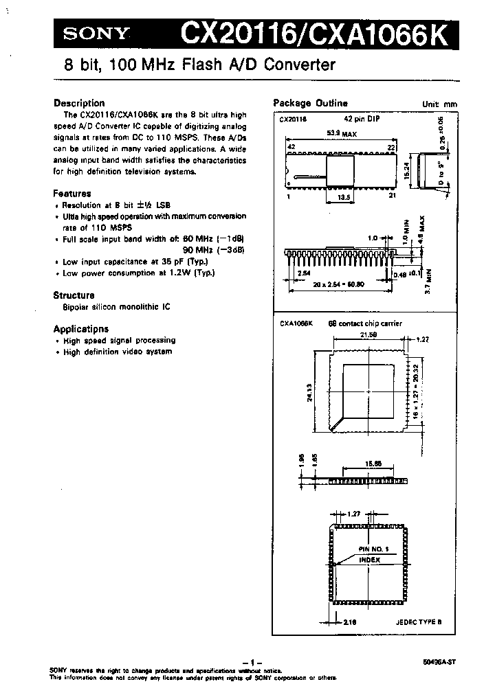 CXA1066K_395622.PDF Datasheet