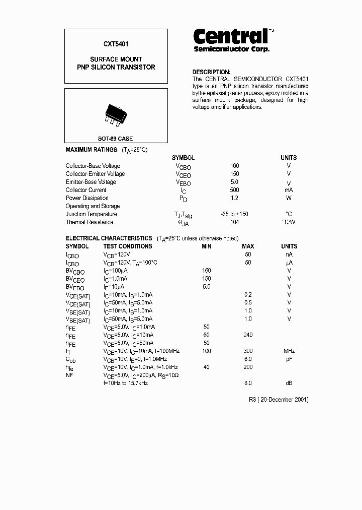 CXT5401_389644.PDF Datasheet