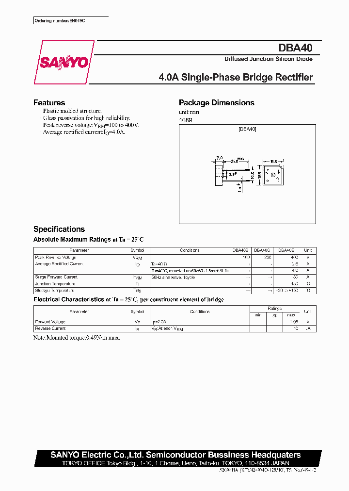 DBA40_421210.PDF Datasheet