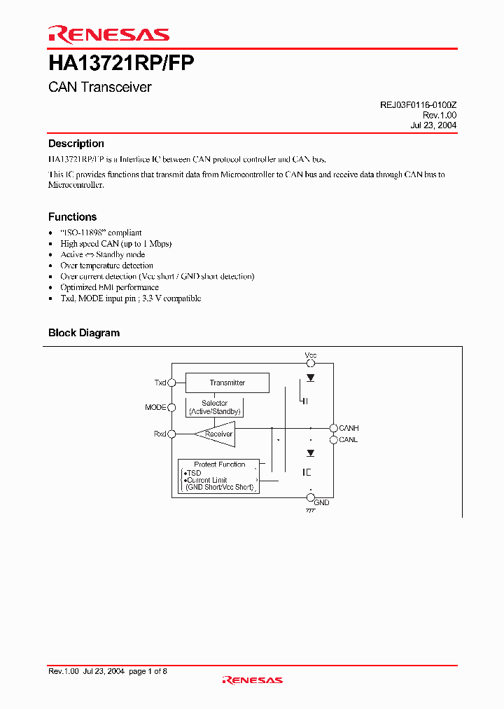 HA13721RP_395178.PDF Datasheet