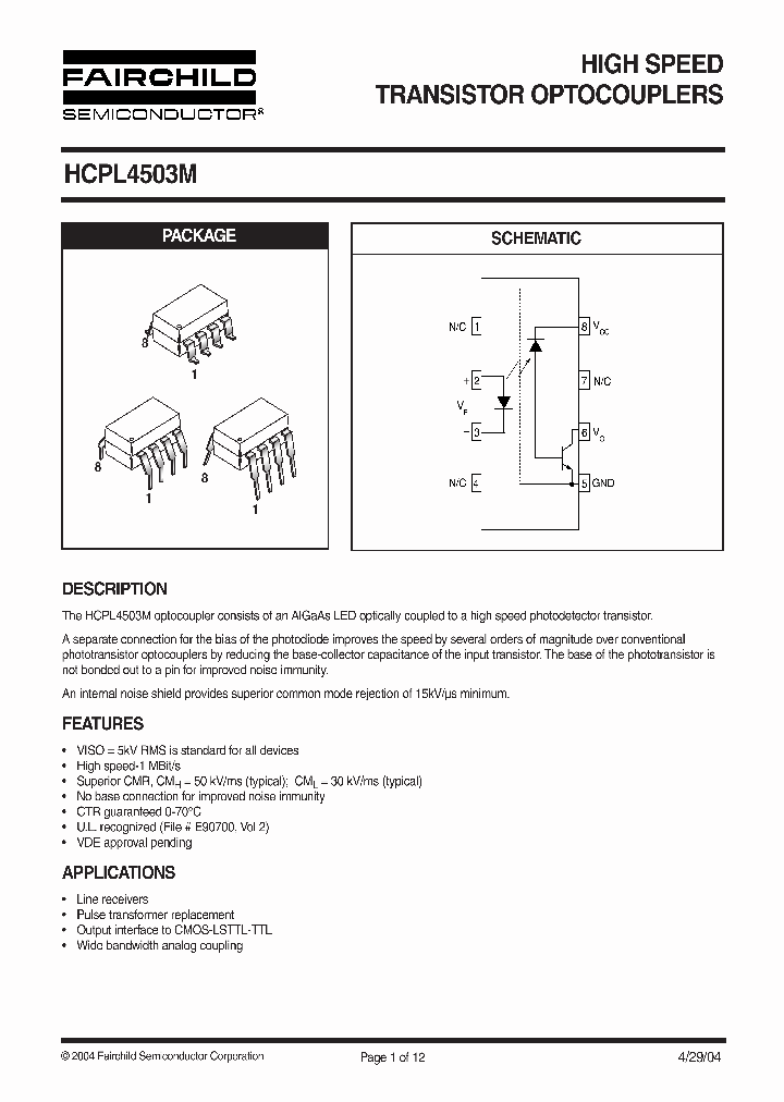 HCPL4503VM_406610.PDF Datasheet