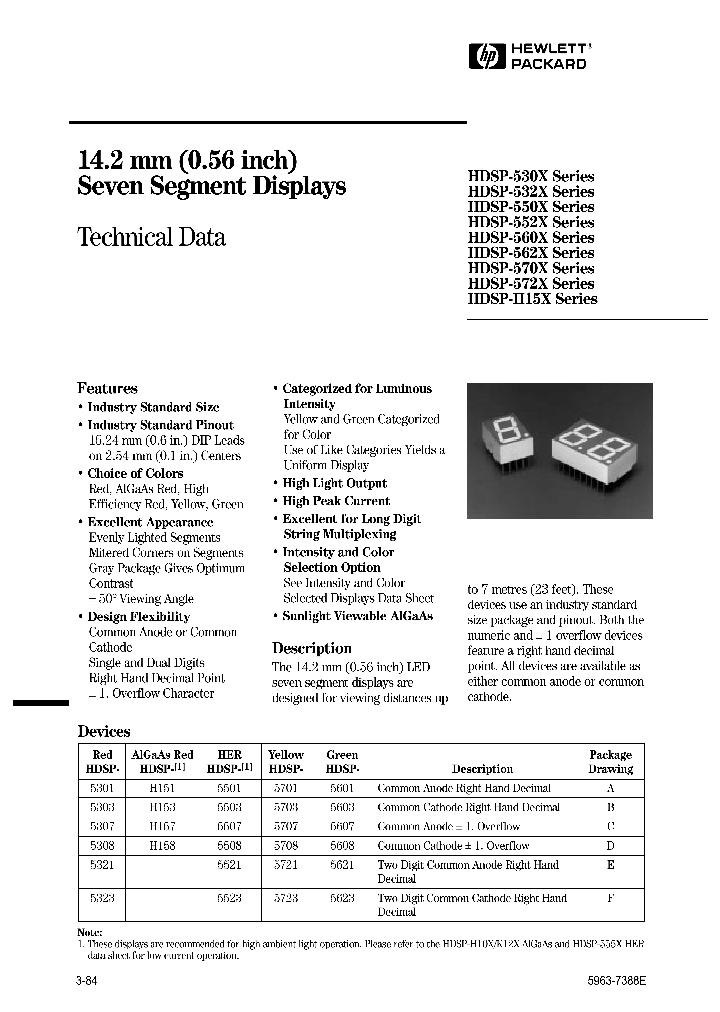 HDSP-5503_412334.PDF Datasheet