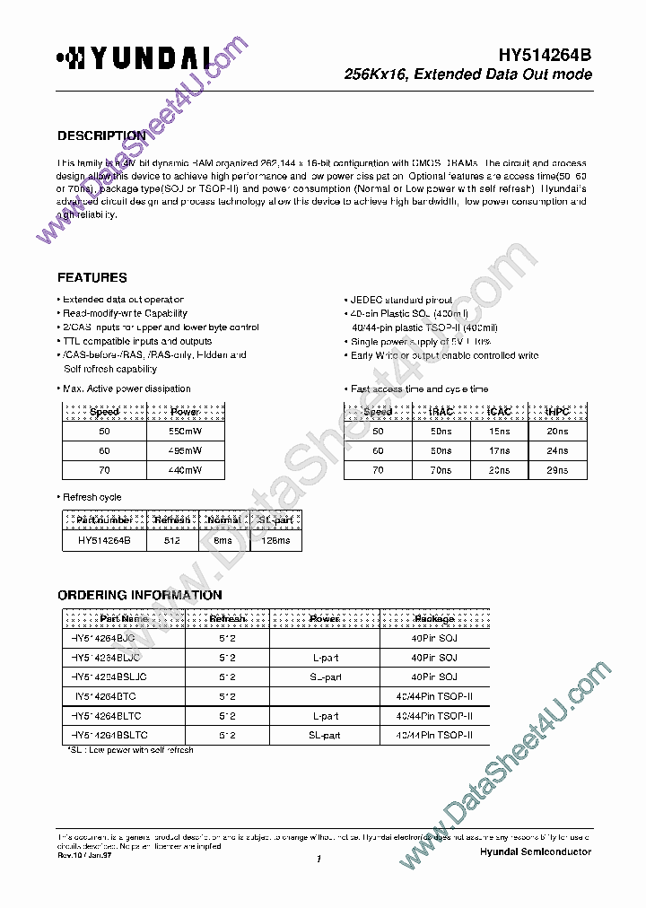 HY514264B_411798.PDF Datasheet