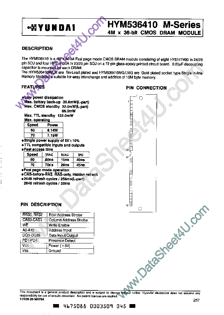 HYM536410_392818.PDF Datasheet