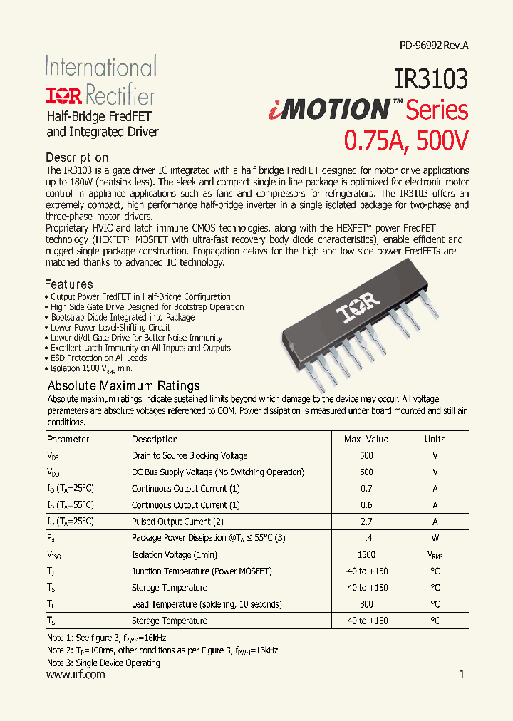 IR3103_434269.PDF Datasheet