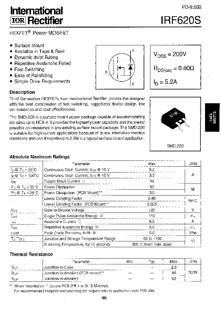 IRF620S_404704.PDF Datasheet