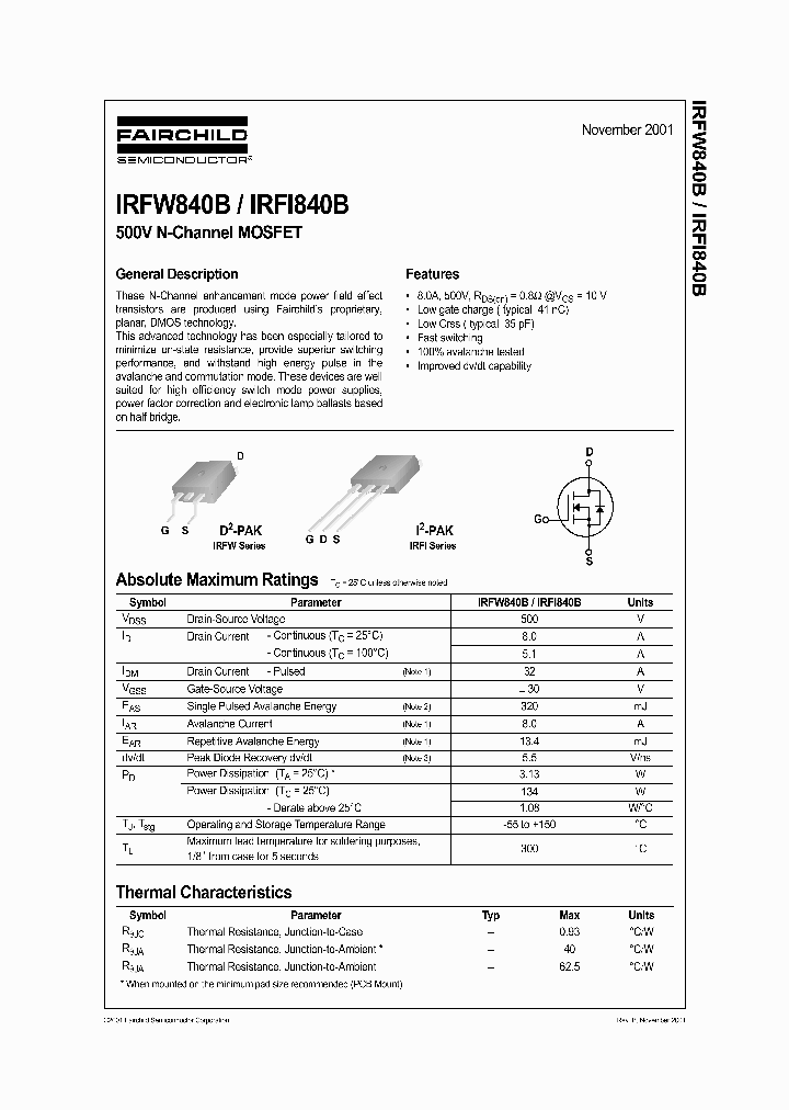 IRFW840_430786.PDF Datasheet