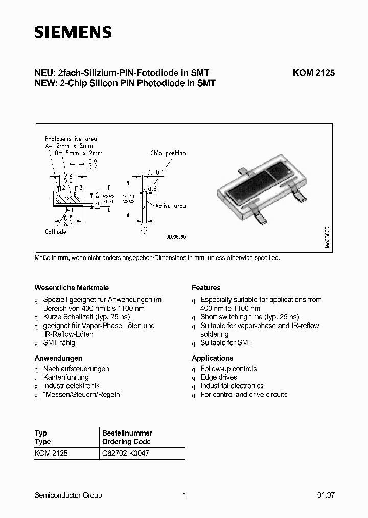 KOM2125_432462.PDF Datasheet Download --- IC-ON-LINE