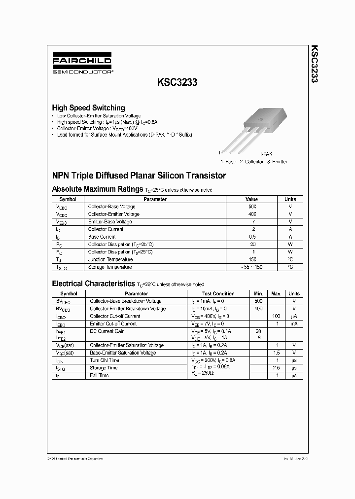 KSC3233_416751.PDF Datasheet