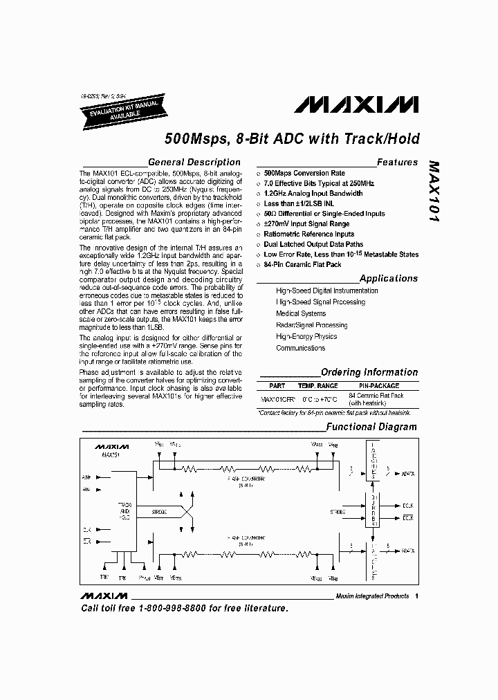 MAX101CFR_397351.PDF Datasheet