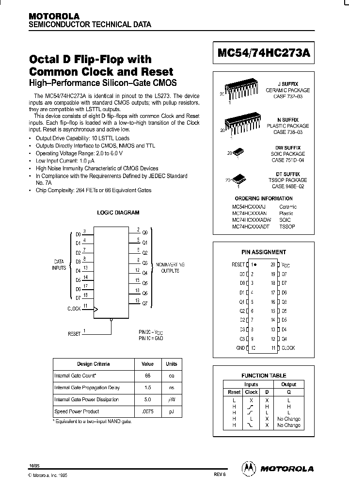 MC74HC273_10188.PDF Datasheet
