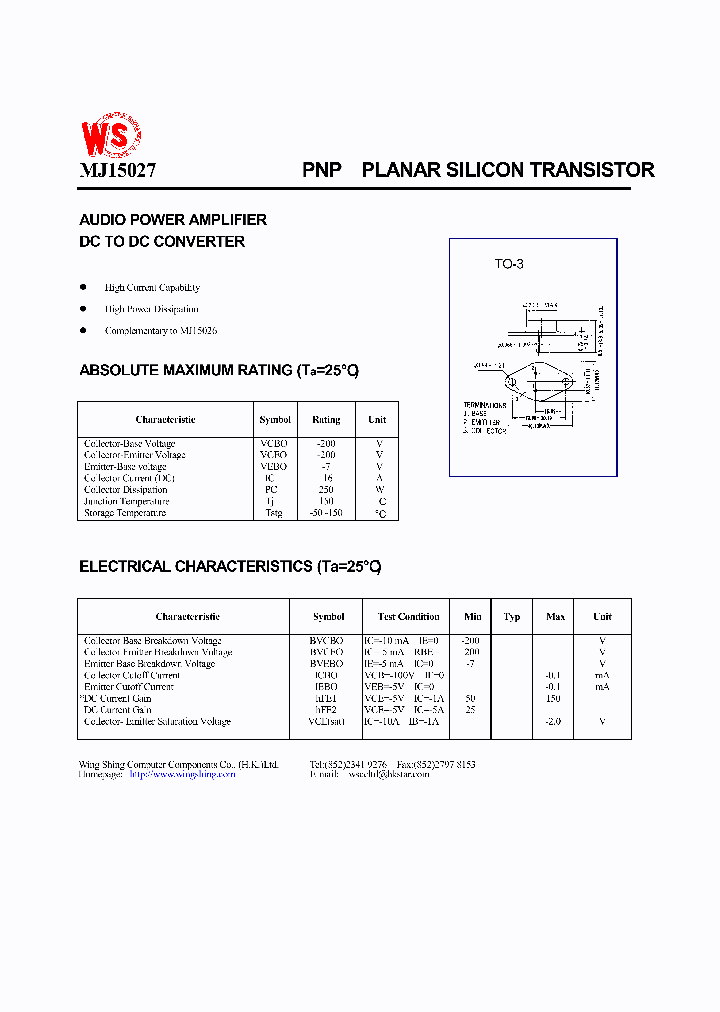 MJ15027_166304.PDF Datasheet