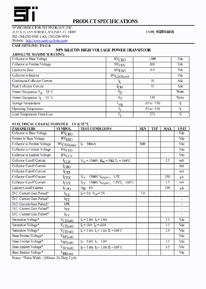 MJH16018_434970.PDF Datasheet