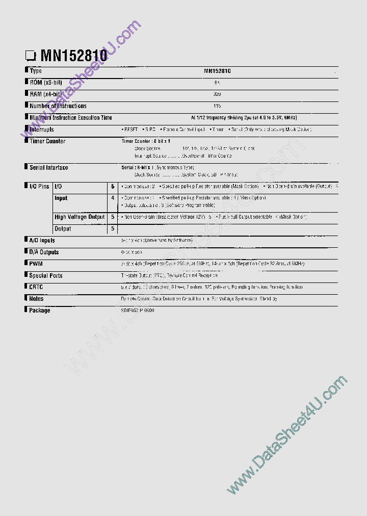 MN152810_394630.PDF Datasheet Download