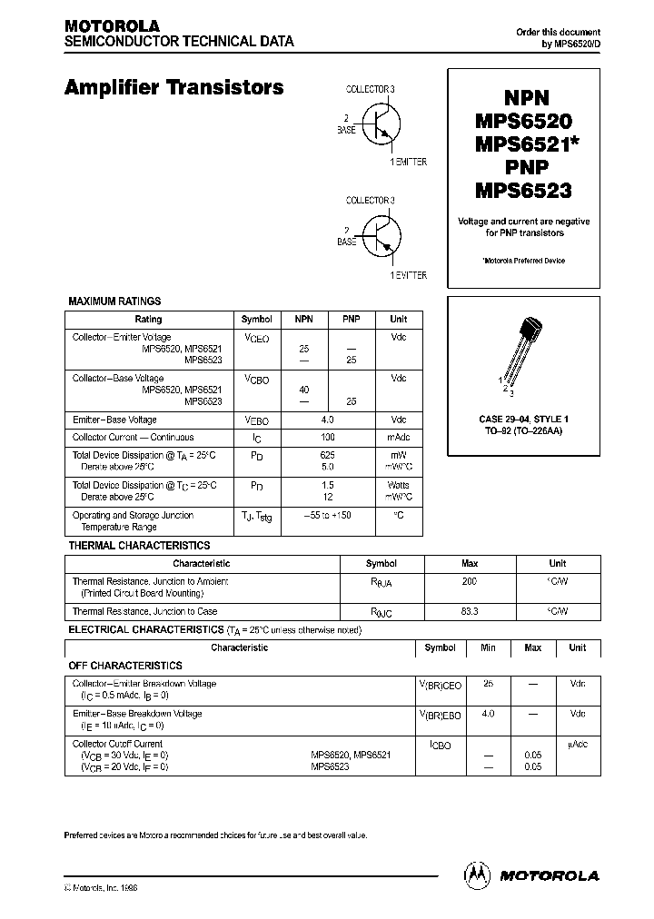 MPS6520_196145.PDF Datasheet