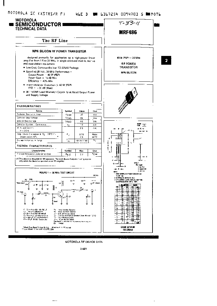 MRF486_431719.PDF Datasheet