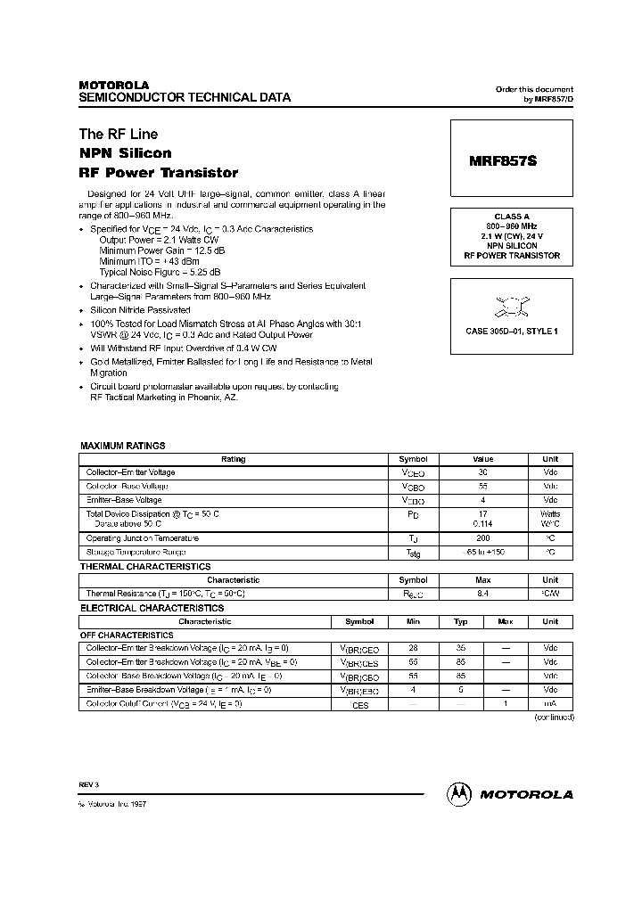 MRF857S_394088.PDF Datasheet