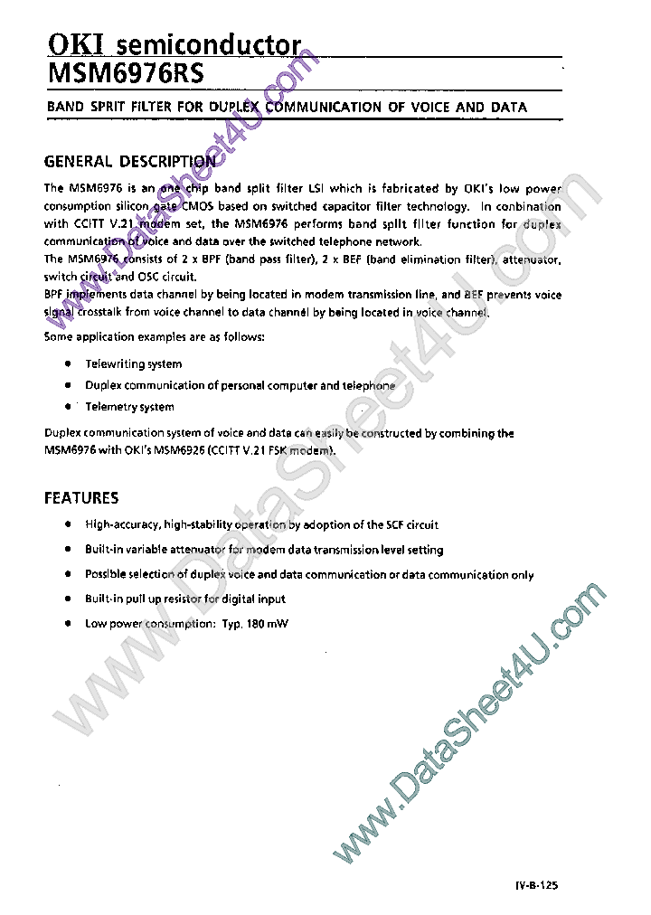 MSM6976RS_394530.PDF Datasheet