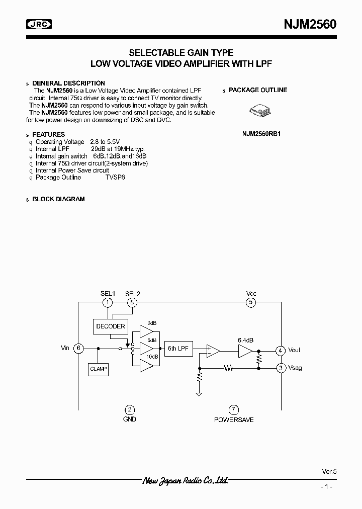 NJM2560_416316.PDF Datasheet