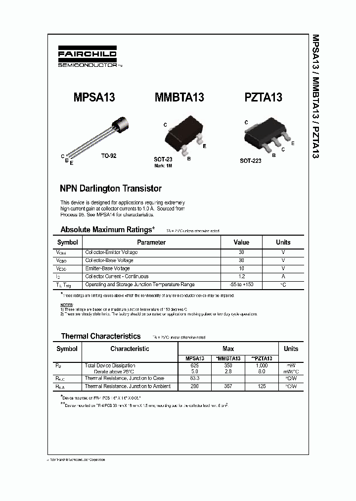 PZTA13_429110.PDF Datasheet