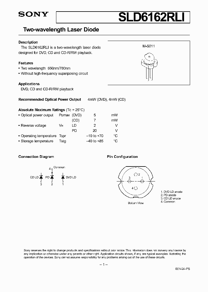 SLD6162RLI_411269.PDF Datasheet