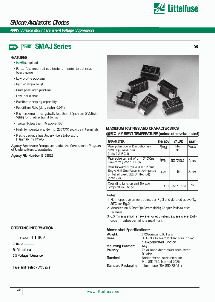 SMAJ58A_409802.PDF Datasheet