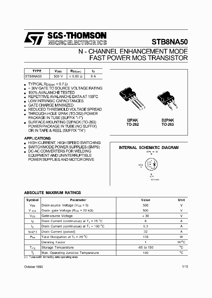 STB8NA50_400314.PDF Datasheet