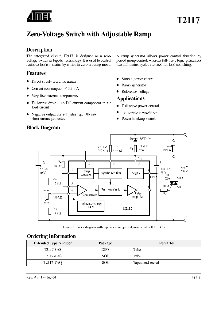 T2117_227514.PDF Datasheet Download --- IC-ON-LINE