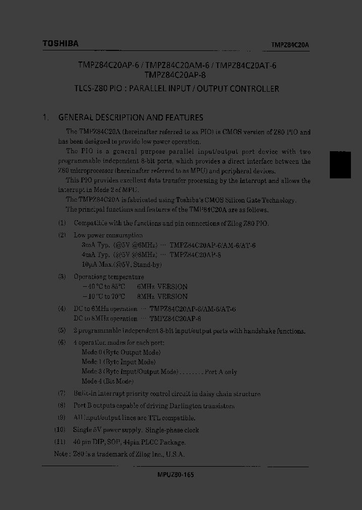 TMPZ84C20AM-6_31354.PDF Datasheet