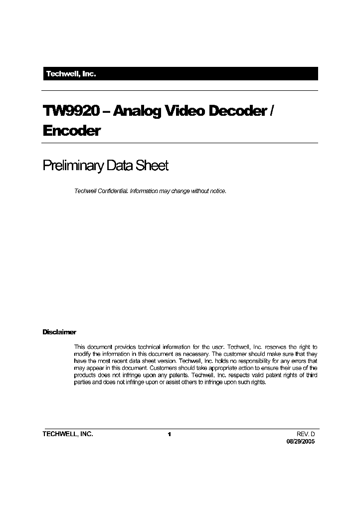 TW9920_392081.PDF Datasheet
