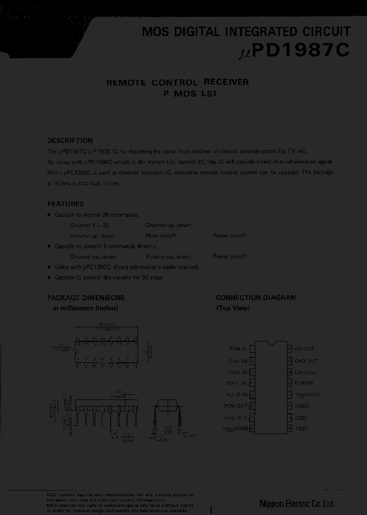 UPD1987C_403410.PDF Datasheet Download --- IC-ON-LINE