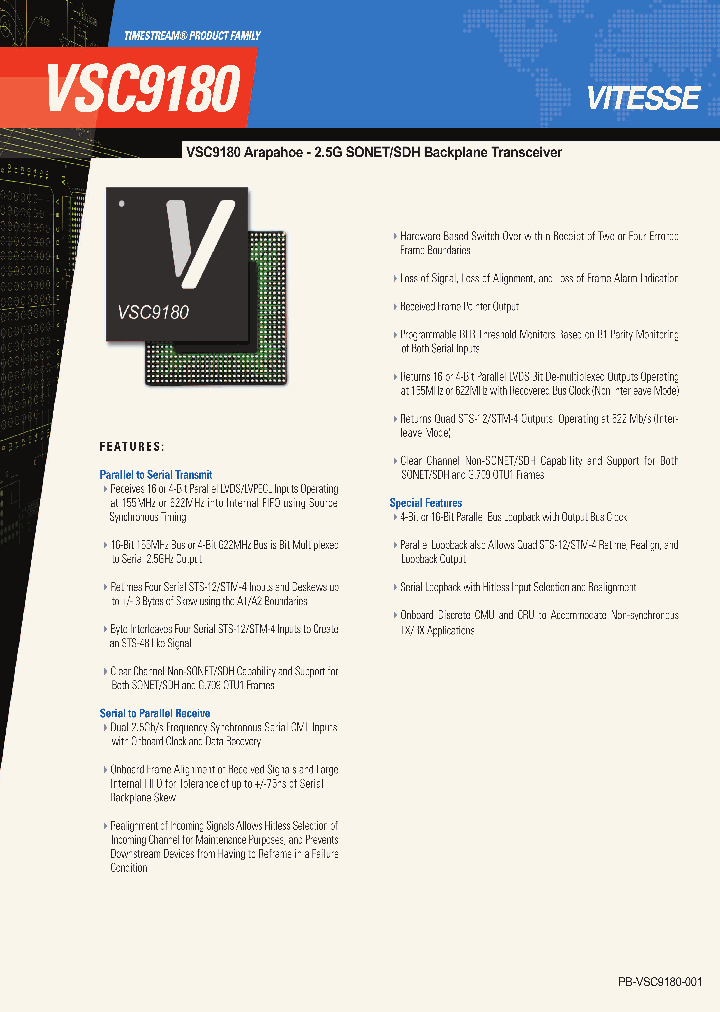 VSC9180_423626.PDF Datasheet