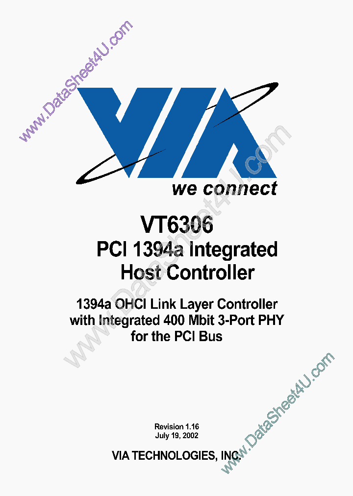 VT6306_417226.PDF Datasheet Download --- IC-ON-LINE