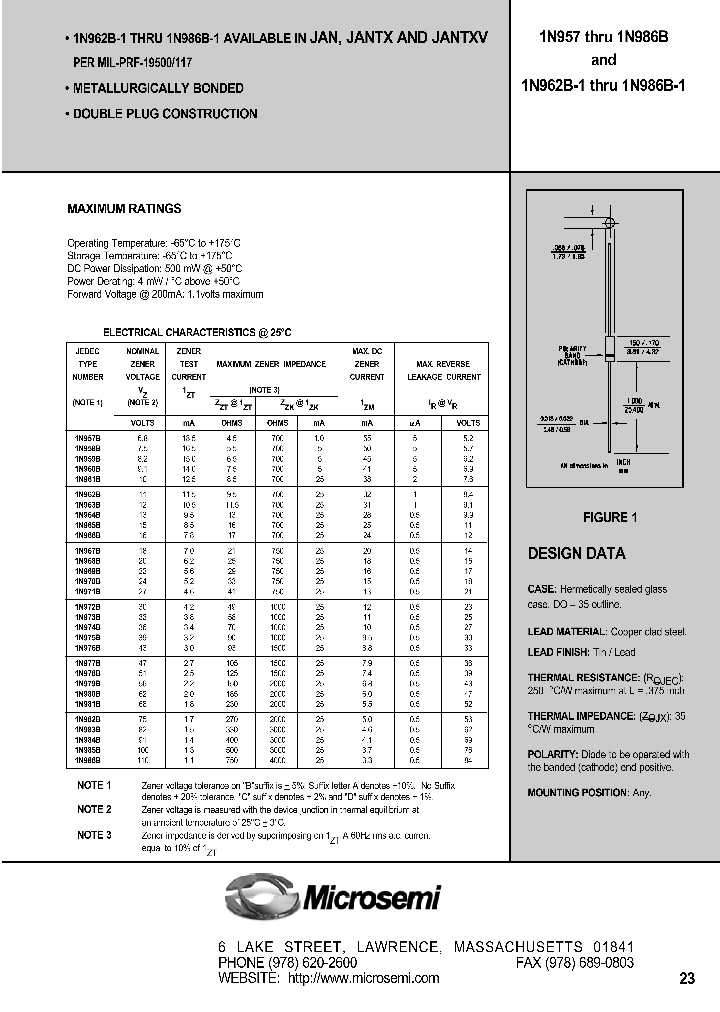 1N974B_319922.PDF Datasheet Download