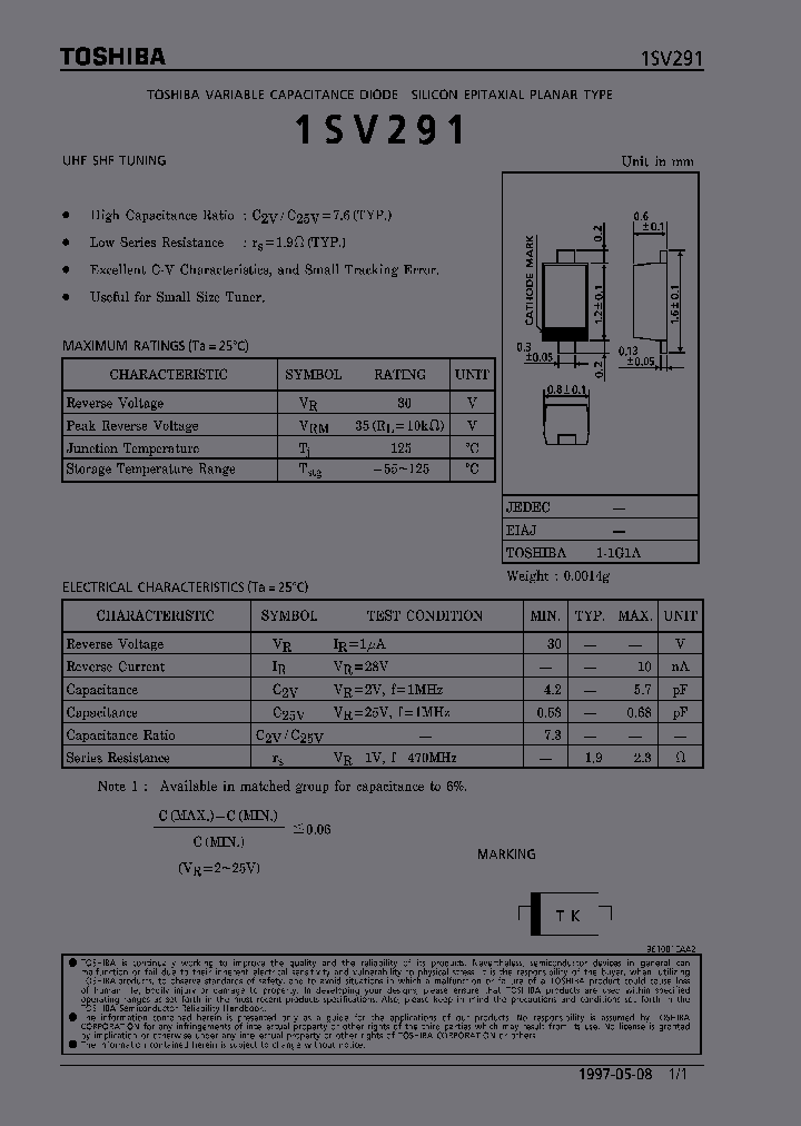 1SV291_465302.PDF Datasheet