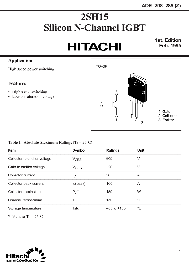 2SH15_460013.PDF Datasheet