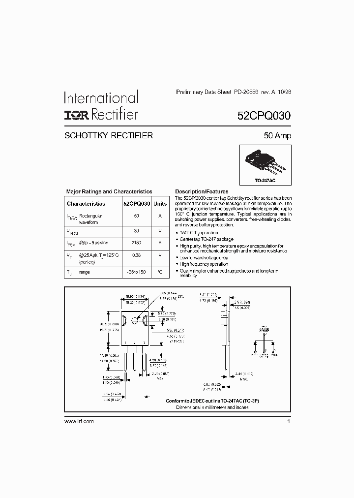 52CPQ030_447707.PDF Datasheet