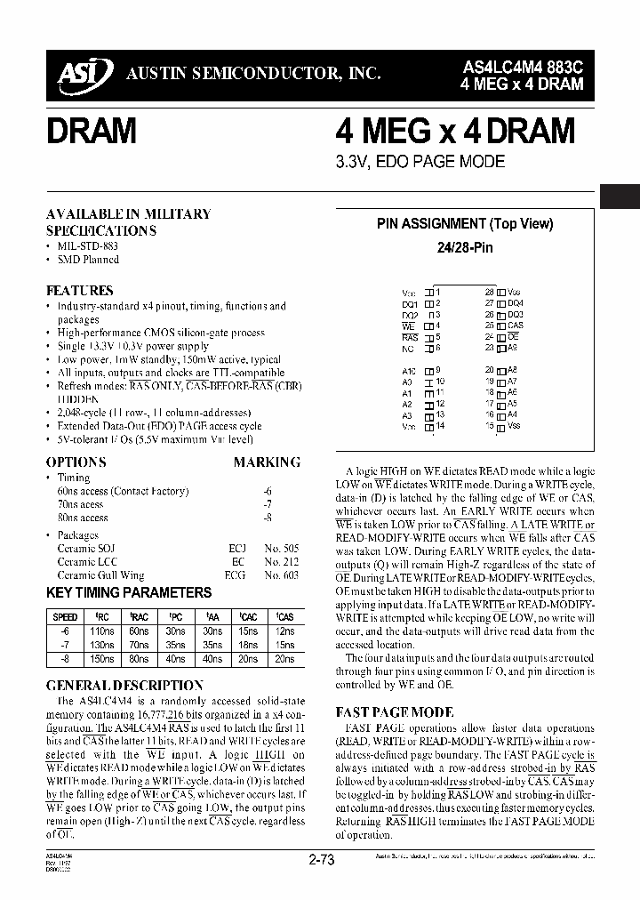 AS4LC4M4883C_475222.PDF Datasheet