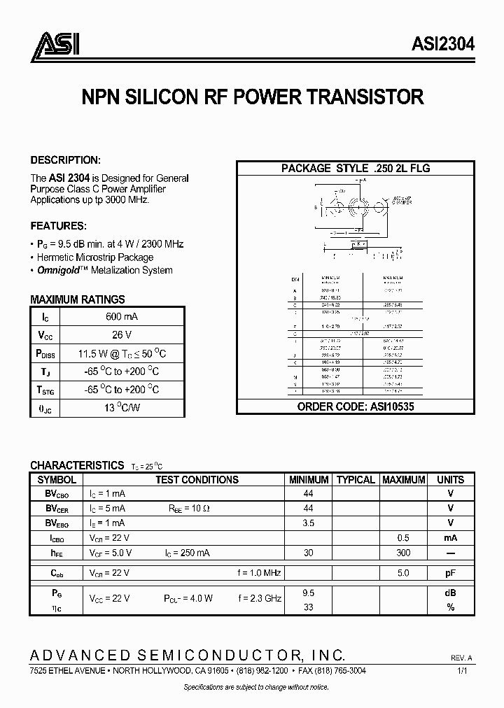 ASI10535_132122.PDF Datasheet