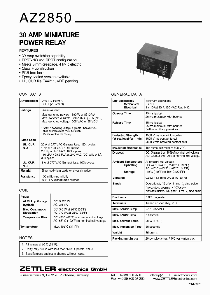 AZ2850_435711.PDF Datasheet