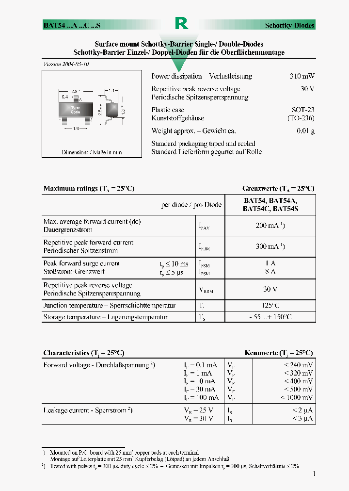 BAT54C_448161.PDF Datasheet