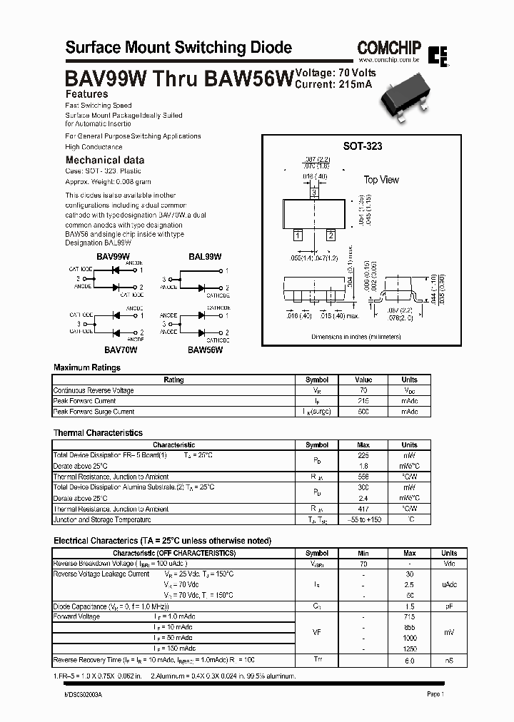 BAW56W_469276.PDF Datasheet
