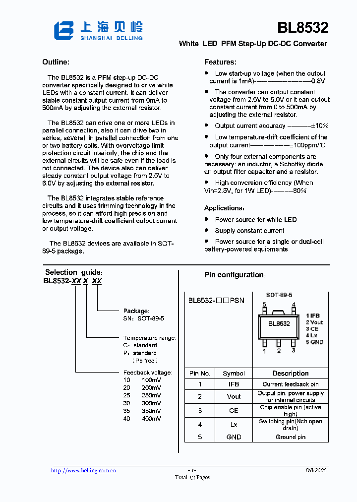 BL8532-10PSN_466412.PDF Datasheet Download --- IC-ON-LINE