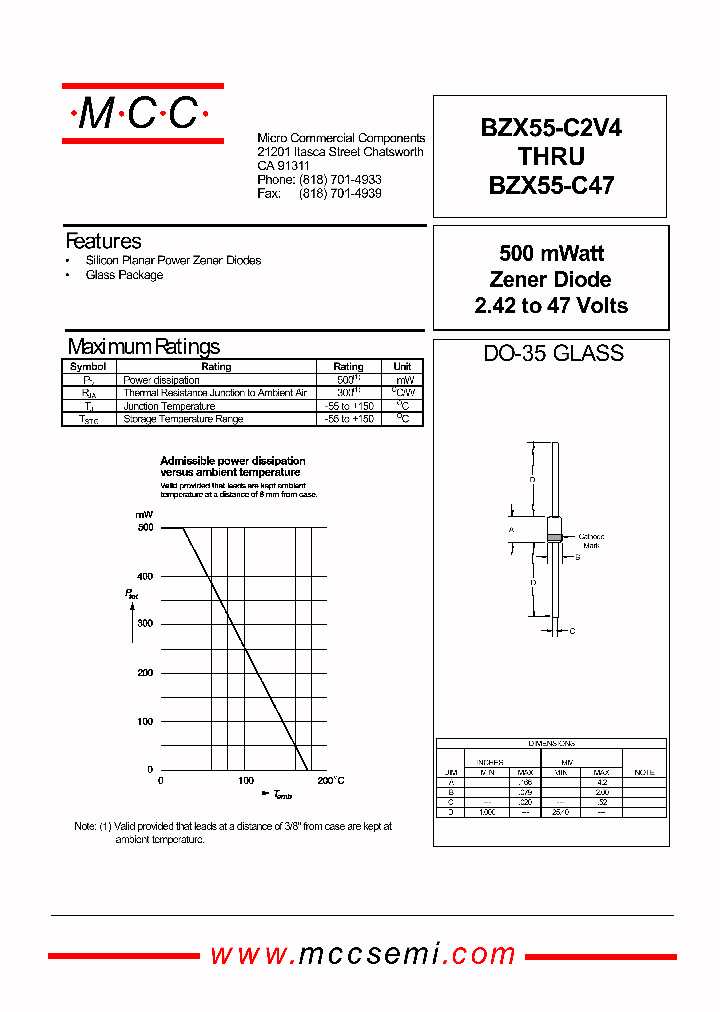 BZX55-C4V7_462453.PDF Datasheet