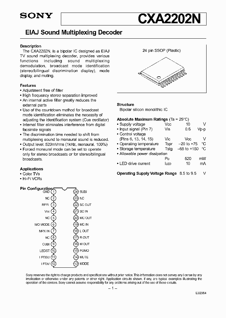 CXA2202N_440894.PDF Datasheet
