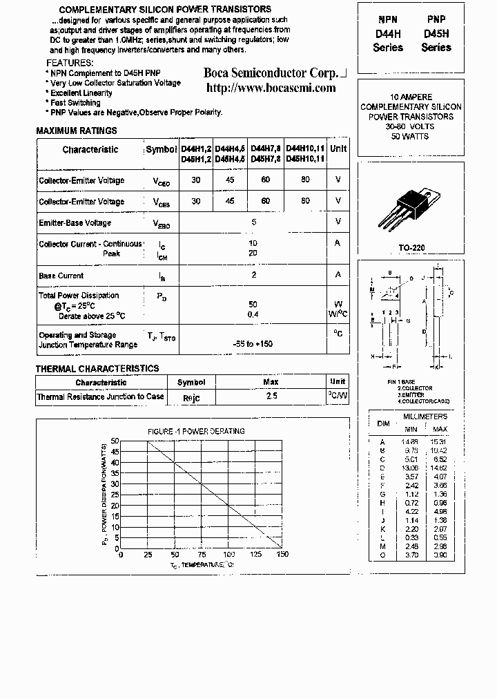 D44H10_396353.PDF Datasheet Download --- IC-ON-LINE