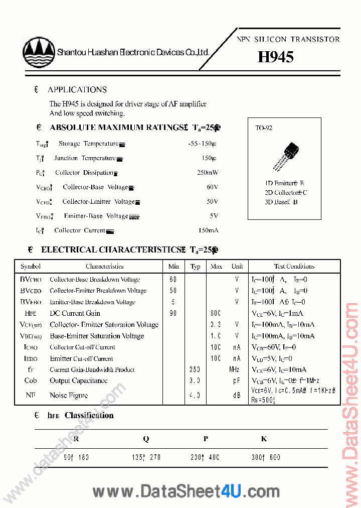 H945_461892.PDF Datasheet