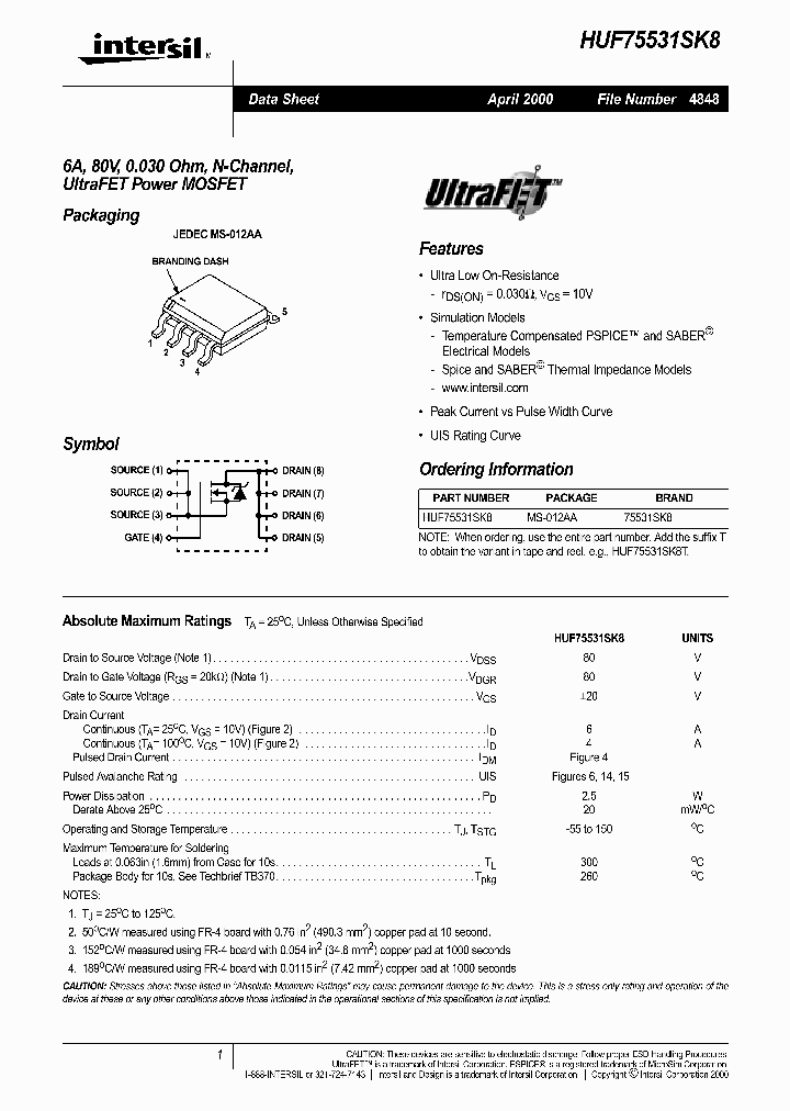 HUF75531SK8_328298.PDF Datasheet