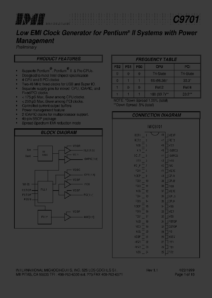 IMIC9701_443306.PDF Datasheet